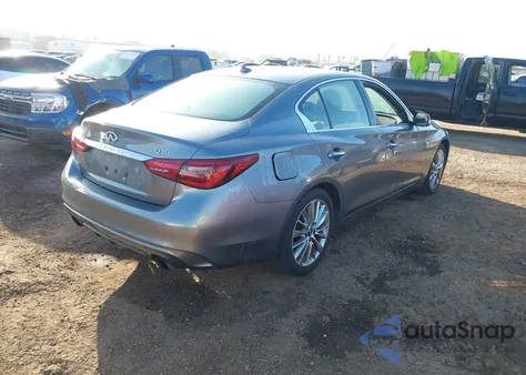 2018 Infiniti Q50 3.0T Luxe z USA, uszkodzony, nr VIN JN1EV7AP0JM361995